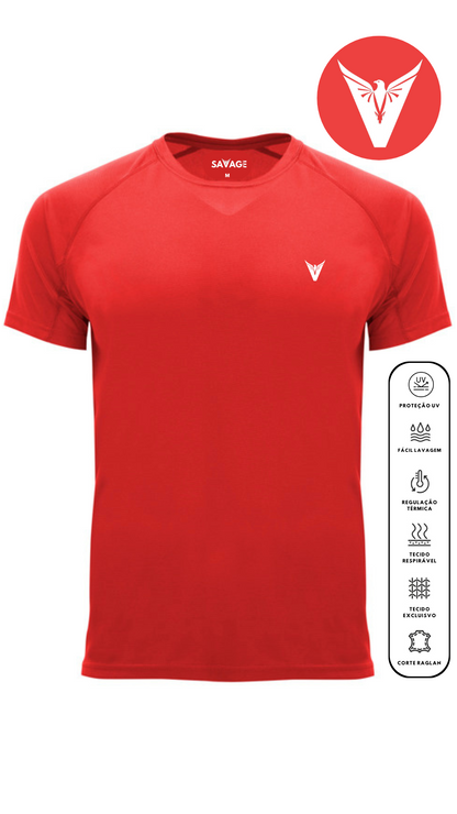 T-Shirt Vermelha DryFit - Classic V